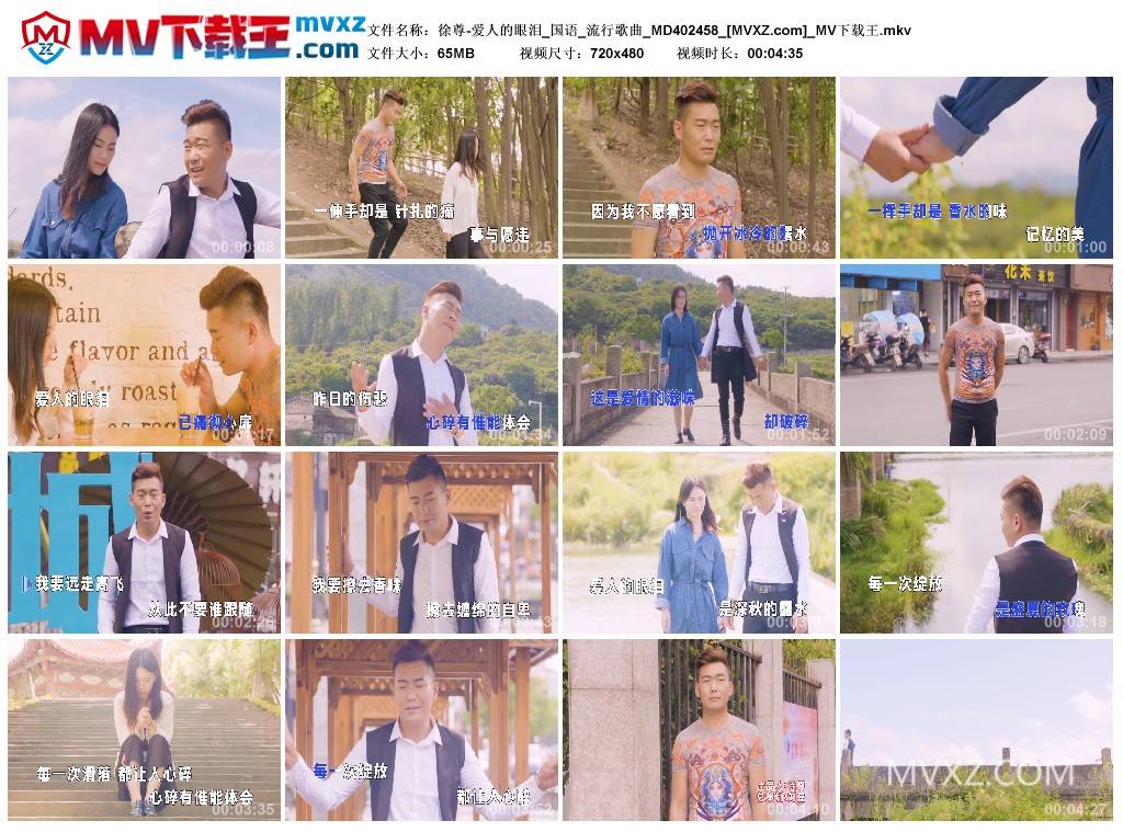 徐尊-爱人的眼泪_国语_流行歌曲_MD402458